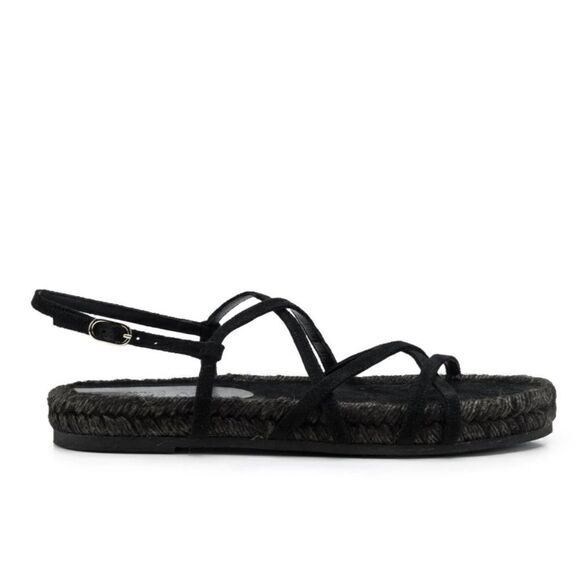 Brochu Walker Dawson black strappy gladiator fisherman espadrille sandals New. 9 - Picture 5 of 14